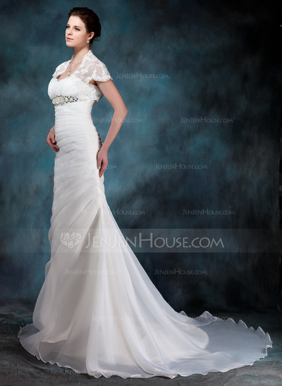 Short Sleeve Lace Wedding Jacket / Special Occasion Wrap (013004983)