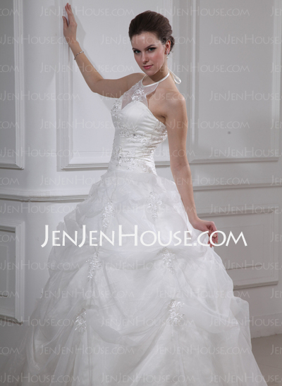 De baile Frente única Vestidos longo Organza cetim Vestido quinceanera com Pregueado Renda Beading (021002861)