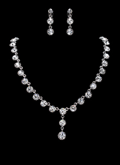 Set di gioielli Anniversario Matrimonio Fidanzamento Compleanno Regalo Festa Quotidiano Lega con strass Argento Gioielli con strass (011019309)