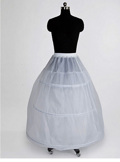 Nylon 2 Tier Floor-length A-Line Full Gown Slip Style/ Wedding Petticoats (037023567)
