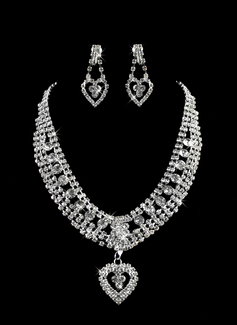 eleganti signore collana di perle e gioielli orecchini set (011005859)