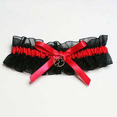 Satin Garter With Heart Charm (104019305)