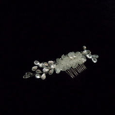 Alloy With Crystal / Silk Flower Women's Hair Combs (042025251)