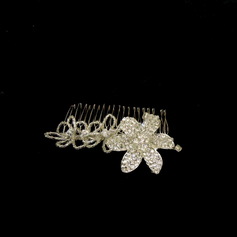 Alloy With Crystal / Rhinestone Women's Hair Combs (042025247)