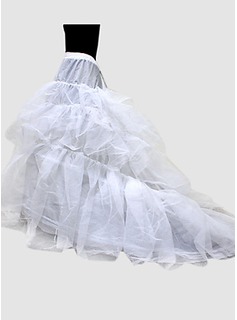 Nylon Ball Gown Chapel Train 1 Tier Floor-length Slip Style/ Wedding Petticoats (037024157)