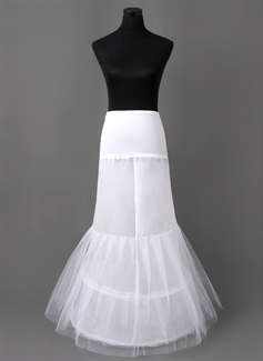Nylon Mermaid ja Trumpet puku 2 Tier Lattia-pituus Slip Style / Wedding Alushameet (037005406)