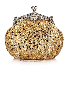 In raso brillante con paillettes borsa da sera / frizioni (altri colori) (012025172)