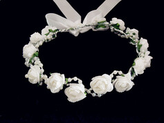 Lovely Foam/ Paper Flower Wedding Flower Girl Wreath/ Headpiece (042025214)