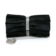 Black Gorgeous Silk With Austria Rhinestones Party Handbags/ Clutches More Colors Available (012008205)