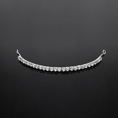Tiaras Wedding Special Occasion Casual Rhinestone Silver Headpieces With White (042017913)