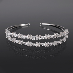 Tiaras Wedding Special Occasion Casual outdoor Rhinestone Silver Headpieces With Clear (042017902)