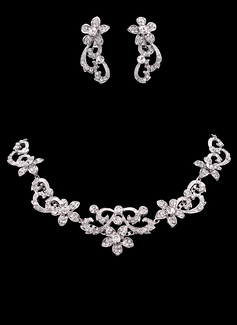 Set di gioielli Anniversario Matrimonio Fidanzamento Compleanno Regalo Festa Lega con strass Argento Gioielli con strass (011019278)