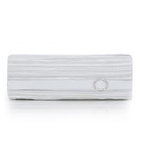 White Satin/ Silk Shell With Austrian stones Evening Handbags (012010433)