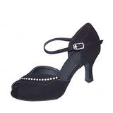 Nubuck Heels Sandals Latin Ballroom Dance Shoes (053018537)