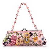 Elegante Katoen met Multicolor Kralen Avond Handtas / klauwen (meer kleuren) (012025190)