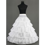 Nylon A-Line Full Gown 5 Tier Floor-length Slip Style/ Wedding Petticoats (037005376)