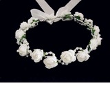 Lovely Foam/ Paper Flower Wedding Flower Girl Wreath/ Headpiece (042025214)