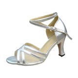 Patent Leather Heels Sandals Latin Dance Shoes With Ankle Strap (053013010)