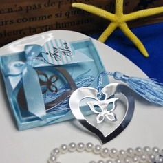 Butterfly & Cuore in acciaio inox Favor Bookmark (051013606)