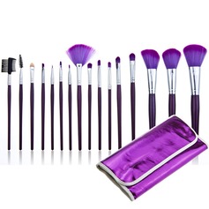 Trendy Purple Makeup børster (16 stk)  (046024403)