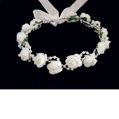 Lovely Foam/ Paper Flower Wedding Flower Girl Wreath/ Headpiece (042025214)