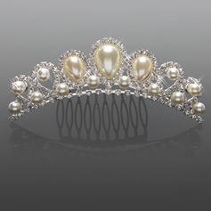 Gorgeous Rhinestones med imiteret Pearl Wedding Flower Girl Tiara / Headpiece (042015967)