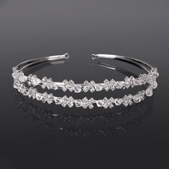 Tiaras Wedding Special Occasion Casual outdoor Rhinestone Silver Headpieces With Clear (042017902)