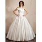 Ball-Gown V-neck Floor-Length Satin Wedding Dress With Ruffle (002001192) Ball-Gown V-neck Floor-Length Satin Wedding Dress With Ruffle (002001192)