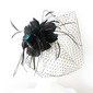 Beautifull Tulle Width Feather Wedding Bridal Headpiece(042025097)