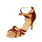 Satin Heels Sandals Latin Dance Shoes With Ankle Strap (053008920) Satin Heels Sandals Latin Dance Shoes With Ankle Strap (053008920)