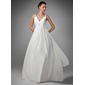 A-Line/Princess V-neck Floor-Length Chiffon Wedding Dress With Ruffle Beadwork (002005176) A-Line/Princess V-neck Floor-Length Chiffon Wedding Dress With Ruffle Beadwork (002005176)