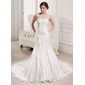 Sereia Decote V Cauda capela Cetim Tule Vestidos de noiva com Renda Bordado (002000330) Sereia Decote V Cauda capela Cetim Tule Vestidos de noiva com Renda Bordado (002000330)