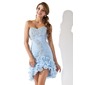 Sheath Sweetheart Asymmetrical Chiffon Homecoming Dress With Ruffle Beading Sequins (022009814)
