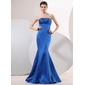 Mermaid Strapless Floor-Length Satin Evening Dress With Ruffle Beading (017014051) Mermaid Strapless Floor-Length Satin Evening Dress With Ruffle Beading (017014051)