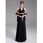 Stile sirena Anello Al pavimento Chiffon raso Abito da damigella con Increspature Sash (007001009) Stile sirena Anello Al pavimento Chiffon raso Abito da damigella con Increspature Sash (007001009)