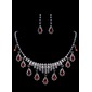 Luxurious Rhinestone Ladies' Jewelry Set Including Necklace And Earrings (011015980) Luxurious Rhinestone Ladies' Jewelry Set Including Necklace And Earrings (011015980)