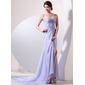 Sheath Sweetheart Watteau Train Chiffon Evening Dress With Ruffle Beading (017014057) Sheath Sweetheart Watteau Train Chiffon Evening Dress With Ruffle Beading (017014057)