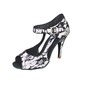 Renda Saltos Sandálias Latino Sapatos de dança (053024614)
