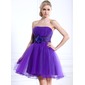 Império Sem alça Curto/ Mini Tafetá Tule Vestido de boas vindas com Pregueado fecho de correr (022020624) Império Sem alça Curto/ Mini Tafetá Tule Vestido de boas vindas com Pregueado fecho de correr (022020624)