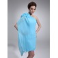 Tubo Um ombro Assimétrico Chiffon Vestido de boas vindas com Pregueado (022009094) Tubo Um ombro Assimétrico Chiffon Vestido de boas vindas com Pregueado (022009094)