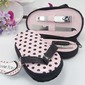 4 pedicure kit pezzo con favore pink polka dot flip flop caso (051009899)