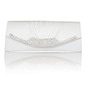 Gorgeous Satin With Austrian Rhinestone Evening Handbags/ Clutches More Colors Available (White) (012011034)