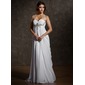 Empire Sweetheart Sweep Train Chiffon Wedding Dress With Ruffle Beadwork (002011570) Empire Sweetheart Sweep Train Chiffon Wedding Dress With Ruffle Beadwork (002011570)