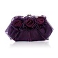 (Purple)Gorgeous Satin/ Tulle Shell Evening Handbags/ Clutches  (012013431)