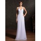 Sheath Sweetheart Floor-Length Chiffon Holiday Dress With Ruffle Beading (020015086)