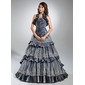 Ball-Gown Halter Sweep Train Taffeta Tulle Quinceanera Dress With Ruffle Lace (021015351) Ball-Gown Halter Sweep Train Taffeta Tulle Quinceanera Dress With Ruffle Lace (021015351)