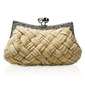 Apricot Gorgeous Backfin Satin Shell With Rhinestone Evening Bag Handbag Purse Clutch(012005567) Apricot Gorgeous Backfin Satin Shell With Rhinestone Evening Bag Handbag Purse Clutch(012005567)