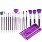 Trendy Purple Makeup Brushes (16 Pcs)	 (046024403)
