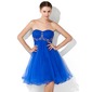 Empire Sweetheart Knee-Length Tulle Homecoming Dress With Ruffle Beading (022021067) Empire Sweetheart Knee-Length Tulle Homecoming Dress With Ruffle Beading (022021067)