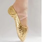 Leatherette Fabric Flats Ballet Dance Shoes (053018646)
